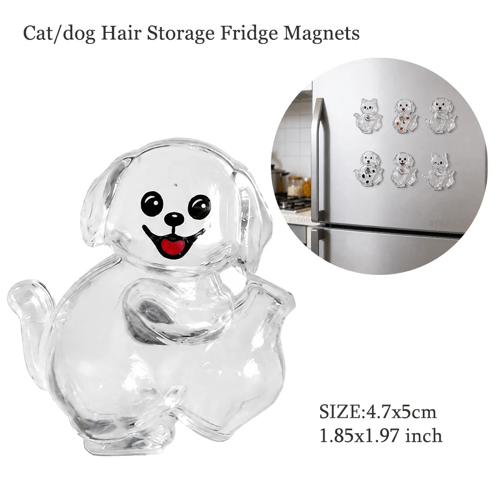 Pet Hair Memorial Keychain – Transparent Dog & Cat Pendant
