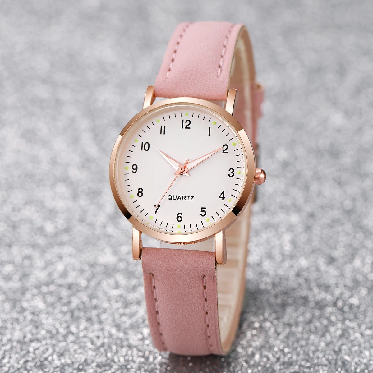 Women's Quartz Watch Leather Band Casual Arabic Dial