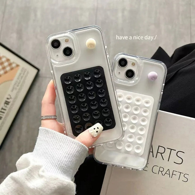 Silicone Suction Phone Holder Pad – Anti-Slip Wall & Desk Mat