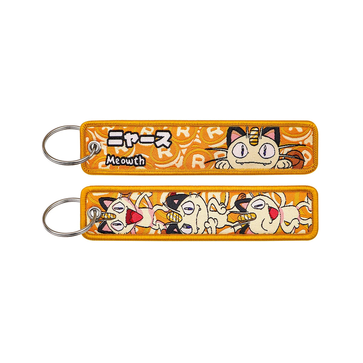 Anime Embroidered Keychain – Jet Tag Key Ring for Bags & Cars