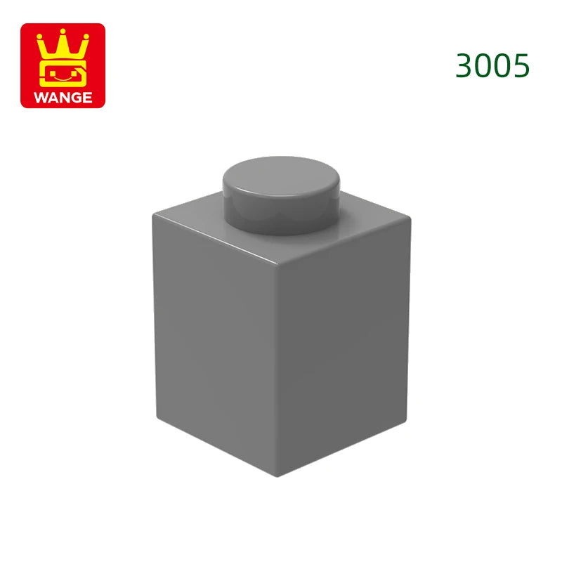 Wange 3005 1x1 Basic Brick MOC Parts – 232pcs Bulk Pack