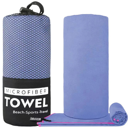 Microfiber Sports Towel – Quick Dry, Super Absorbent for Gym, Beach & Travel