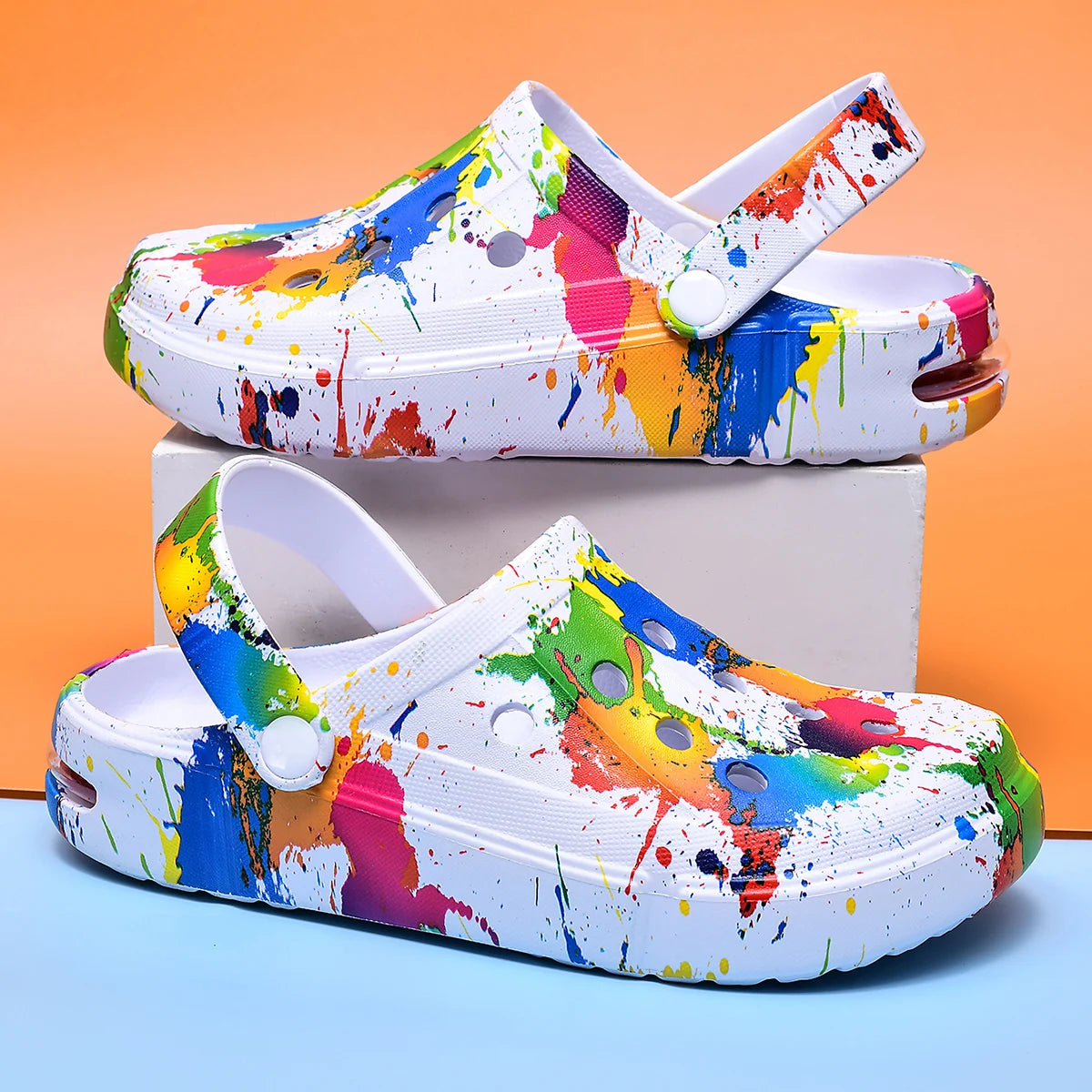 Unisex Air Cushion Breathable Thick Sole Clog Sandals