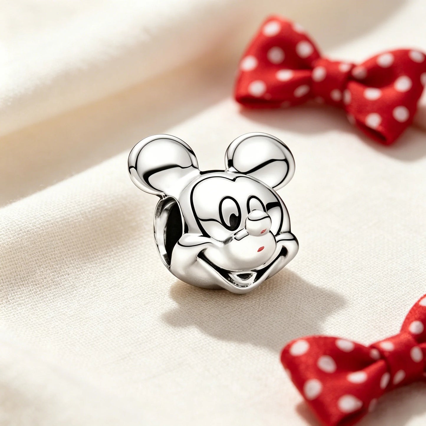 Disney Character Charm Bead – Fits Snake Chain Bracelet & Necklace