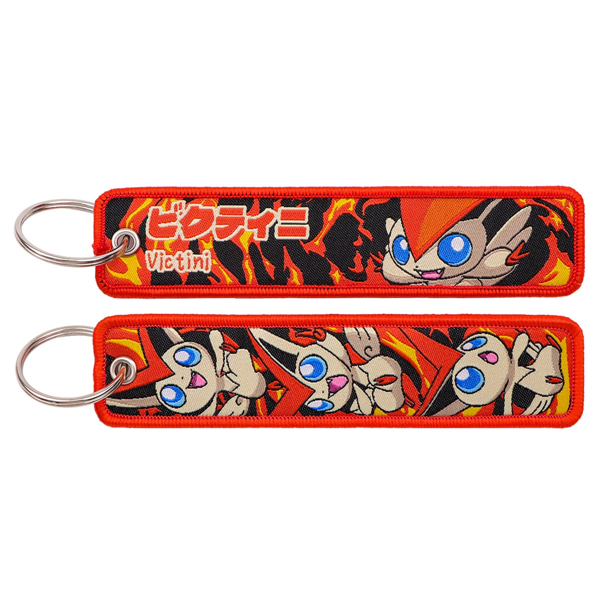 Anime Embroidered Keychain – Jet Tag Key Ring for Bags & Cars
