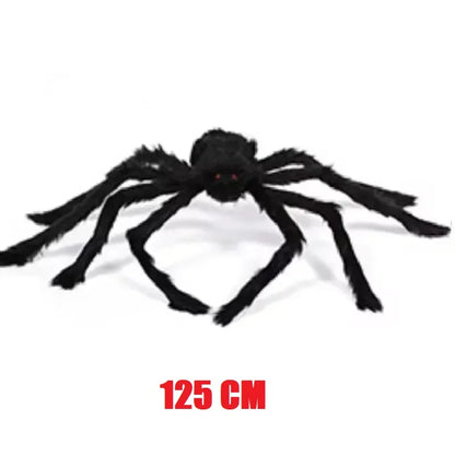 Giant Plush Spider Halloween Decoration – Outdoor Horror Prop 30–200cm