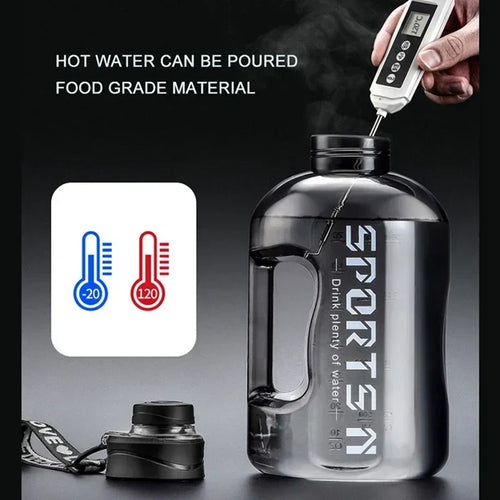 1.7L 2.7L Large Capacity Sports Water Bottle