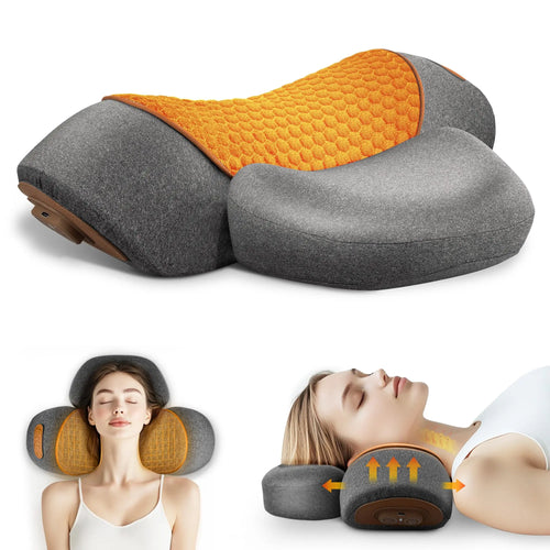 Electric Neck Massager Pillow with Heat & Vibration
