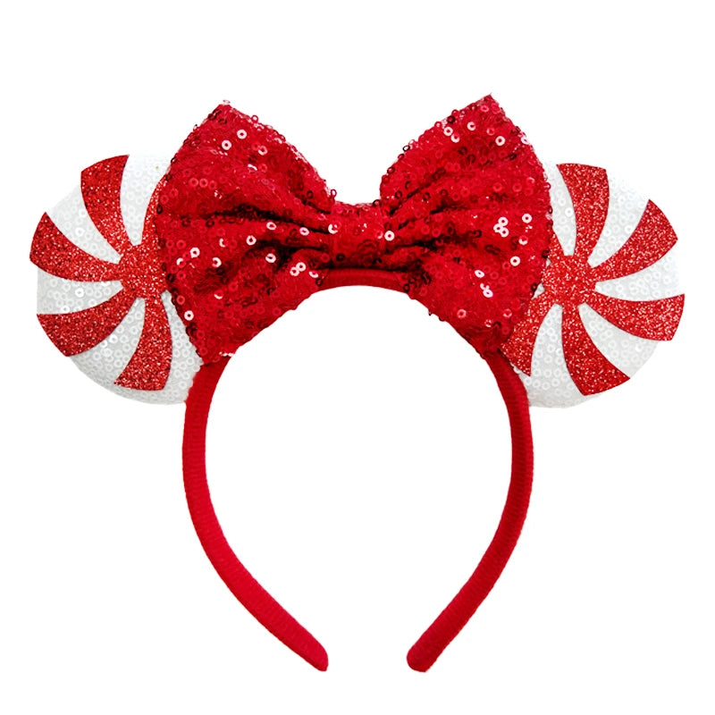 Disney Mouse Ear Headband Sequin Bow for Girls Adults Halloween Party