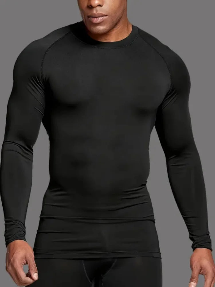 Men's Compression Long Sleeve Shirt – Quick-Dry Athletic Top