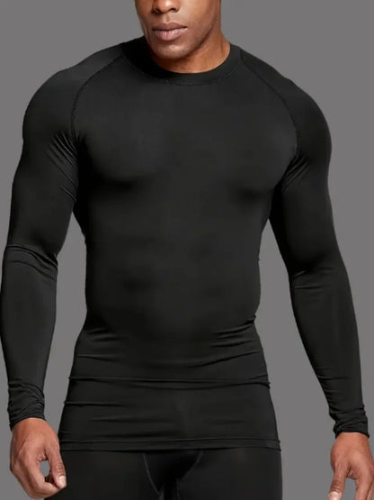 Men's Compression Long Sleeve Shirt – Quick-Dry Athletic Top