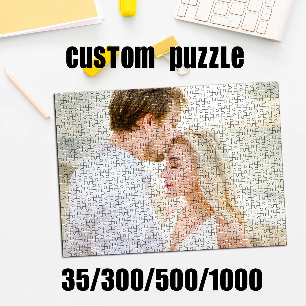 Custom Photo Puzzle – Personalized Cardboard Jigsaw, 35 to 1000 Pieces