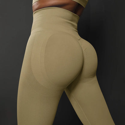 Seamless High Waist Yoga Leggings Women – Scrunch Butt Push Up Gym Pants