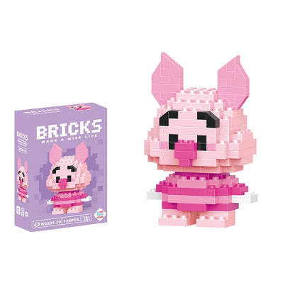 Cartoon Character Mini Building Blocks Set – DIY Brick Figures