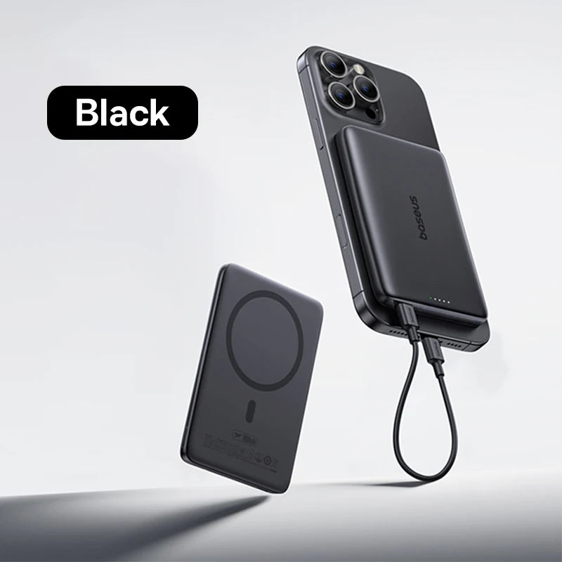 Baseus Magnetic Power Bank – Card-Slim MagSafe Charger 5000mAh / 10000mAh