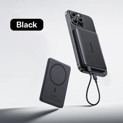 Baseus Magnetic Power Bank – Card-Slim MagSafe Charger 5000mAh / 10000mAh