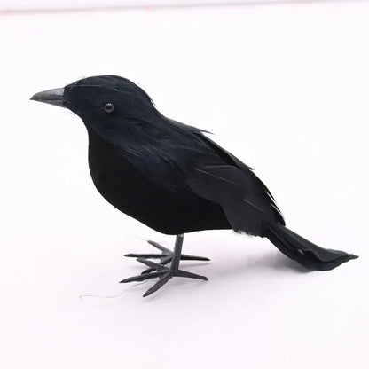 Realistic Artificial Crow Halloween Decoration – 1 or 3pcs