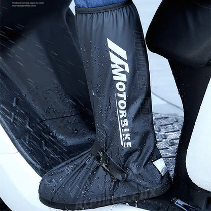 Waterproof Motorcycle Rain Boot Covers – Non-Slip Reflective Shoe Covers