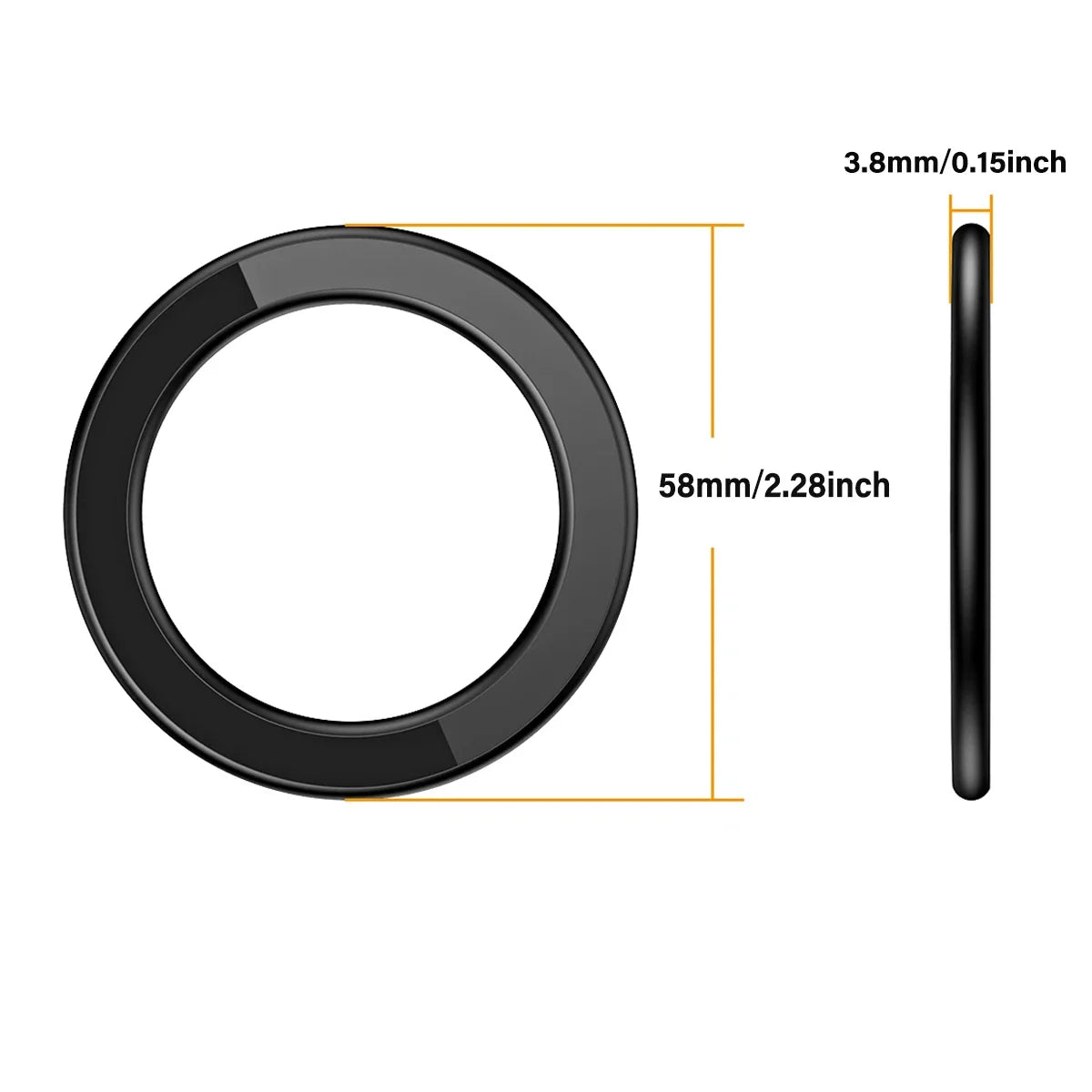 Magnetic Ring Holder for iPhone & Universal Phones – MagSafe Compatible