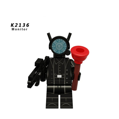 Skibidi Toilet Mini Building Block Figures – TV Man, Cameraman & More