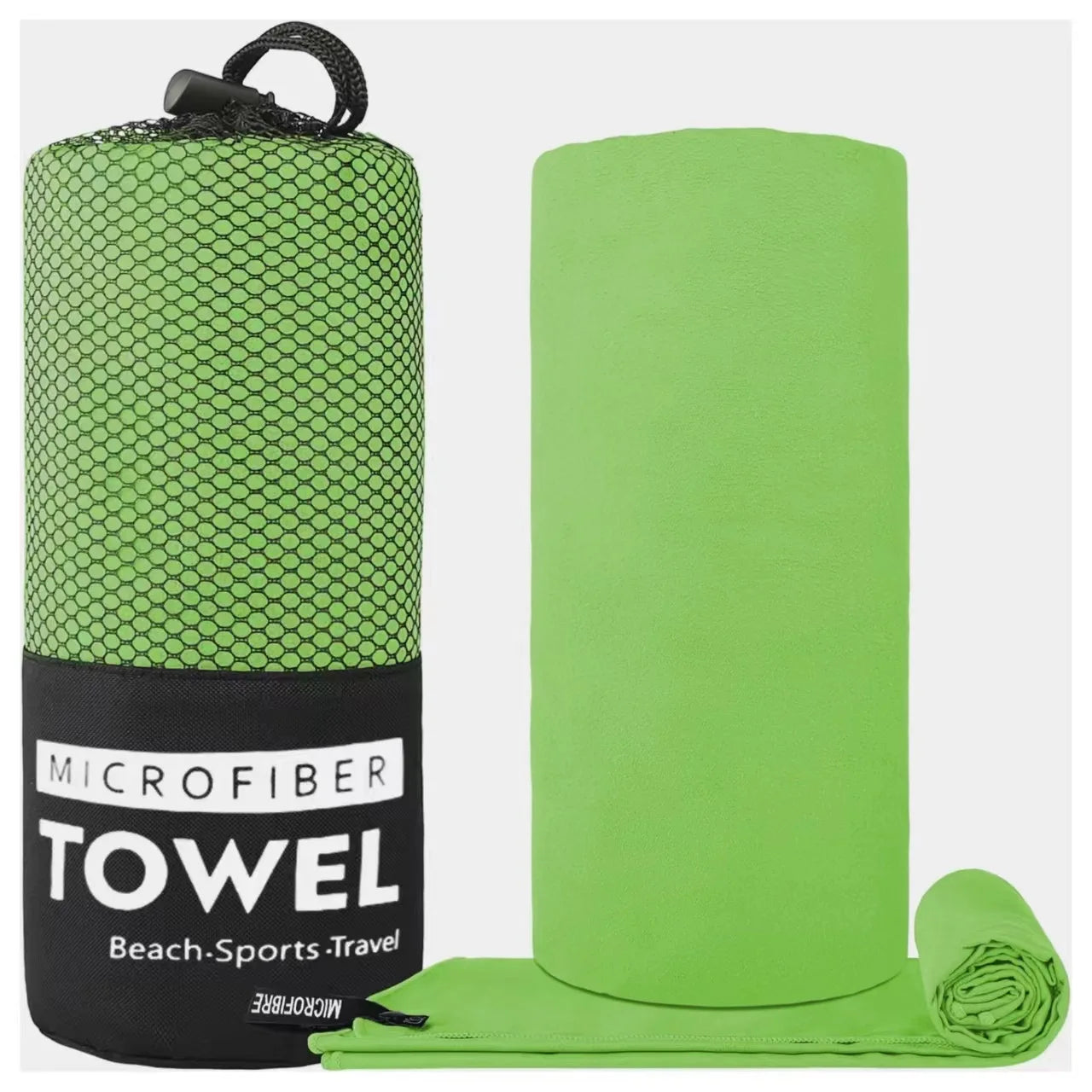 Microfiber Sports Towel – Quick Dry, Super Absorbent for Gym, Beach & Travel