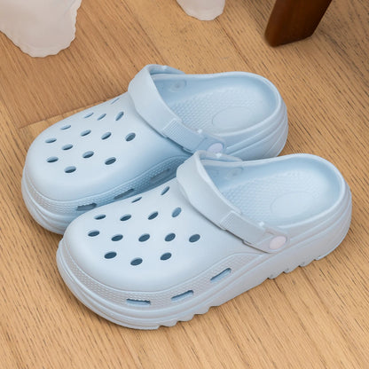 Clog Hole Shoes Thick Sole Non-Slip Beach Sandals for Men & Women