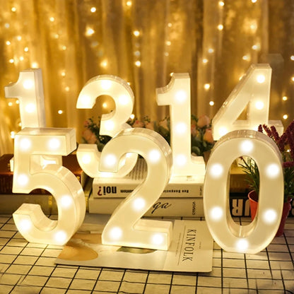 LED Marquee Letter & Number Lights – Alphabet Night Light Decor