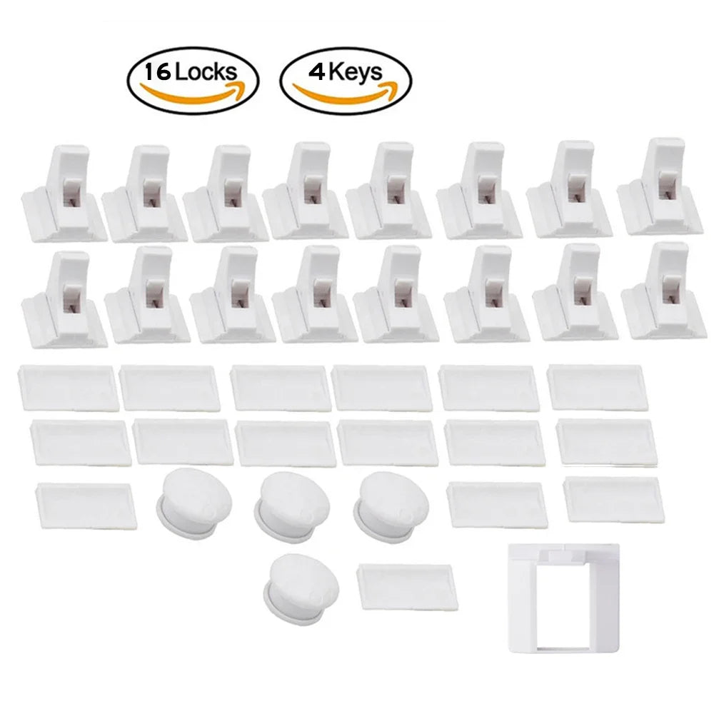 Magnetic Baby Safety Locks for Cabinets & Drawers