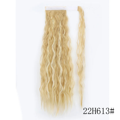 Wrap Around Ponytail Extension Synthetic Straight Hair 22-34 Inch