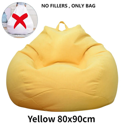 Large Soft Bean Bag Chair Cover Without Filler
