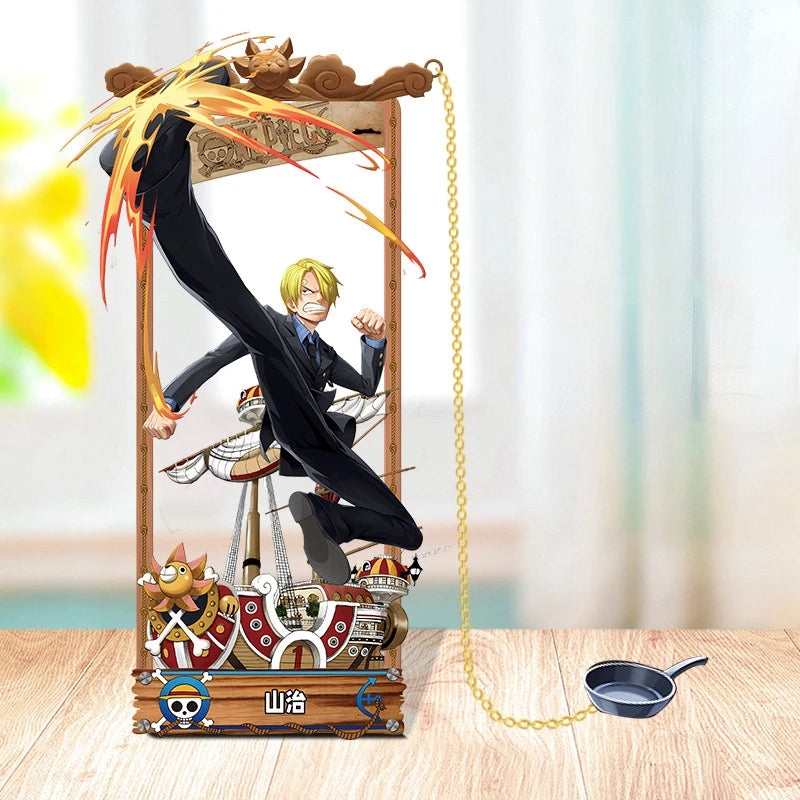One Piece Cartoon Character Metal Bookmark