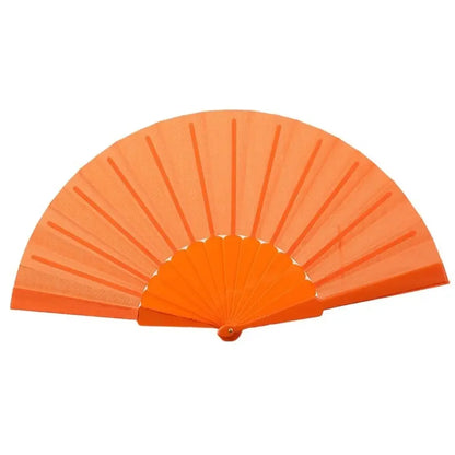 Folding Hand Fan Chinese Silk Fabric Fan for Weddings & Dance