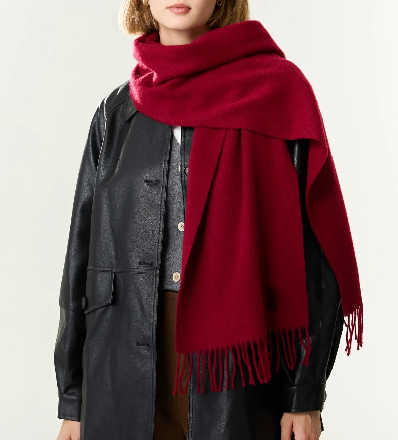 Cashmere Wool Winter Scarf for Women – Soft Wrap Shawl