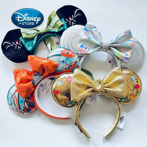 Minnie Mouse Sequin Ears Headband with Bow – Disney Park Style