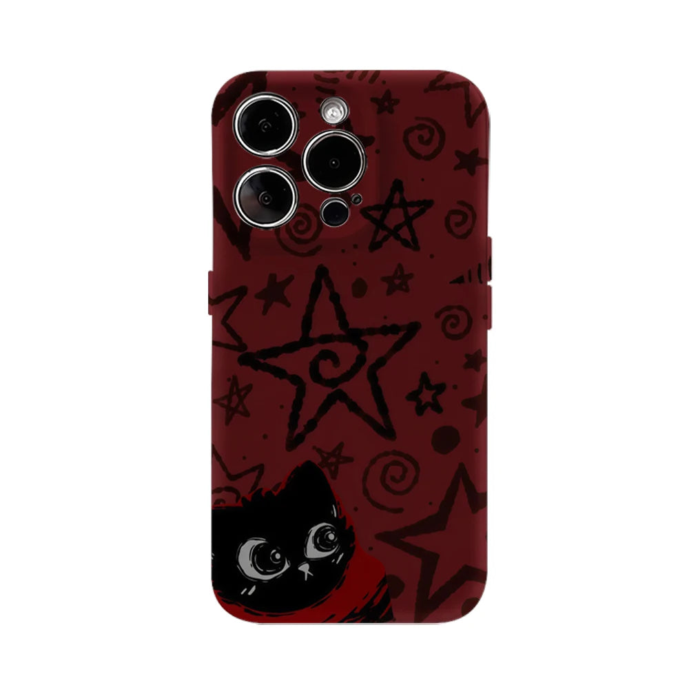 Starred Cat iPhone Case