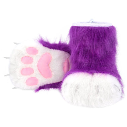 Animal Paw Slippers – Furry Claw Boots for Cosplay & Costume