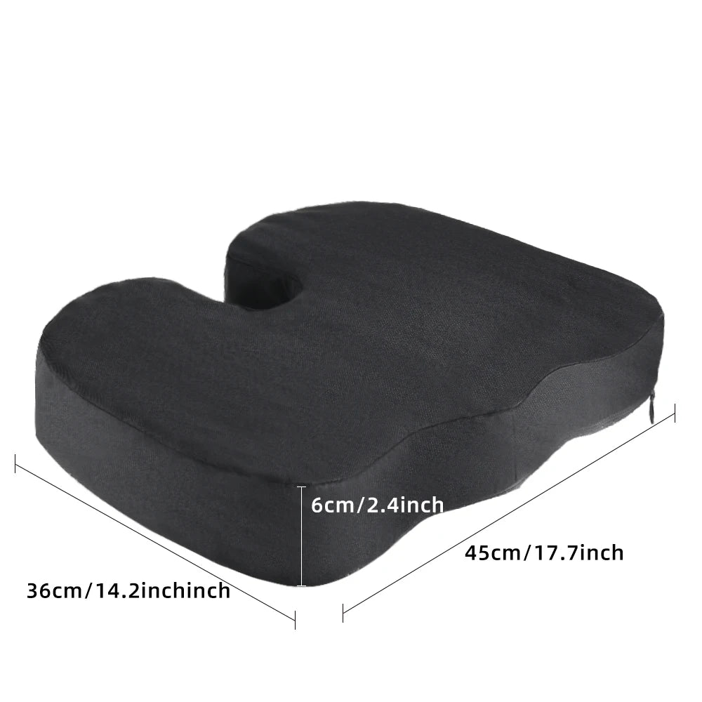 U-Shaped Seat Cushion – Breathable Foam for Buttock Relief