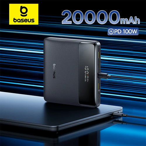 Baseus 100W Power Bank 20000mAh PD Fast Charging for Laptops & MacBook