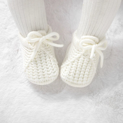 Baby Knit Booties – Soft Sole Anti-Slip First Walker Shoes 0-18M