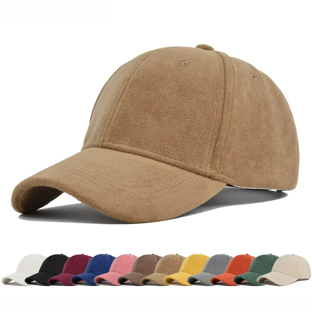 Solid Color Baseball Cap – Unisex Retro Adjustable Hat