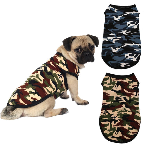 Camouflage Dog Vest Shirt for Small & Medium Dogs and Cats