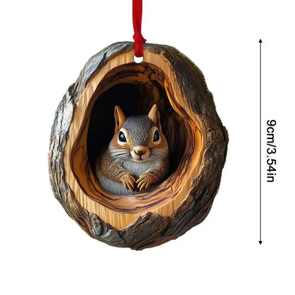 Christmas Animal Acrylic Ornament – Cute Tree Hanging Pendant