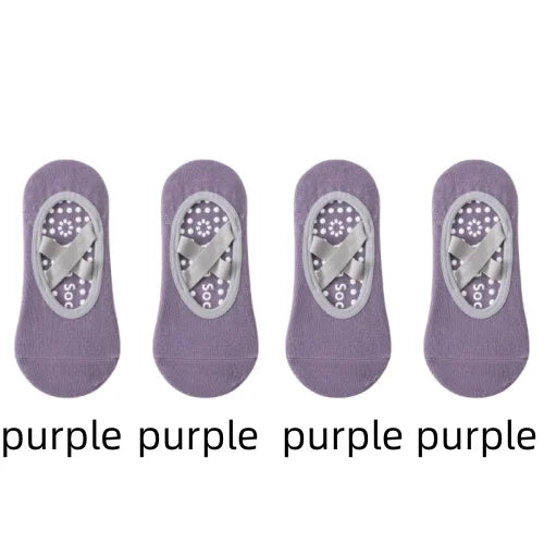 Non-Slip Yoga Socks for Women – Backless Ballet & Pilates Grip Socks