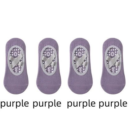 Non-Slip Yoga Socks for Women – Backless Ballet & Pilates Grip Socks