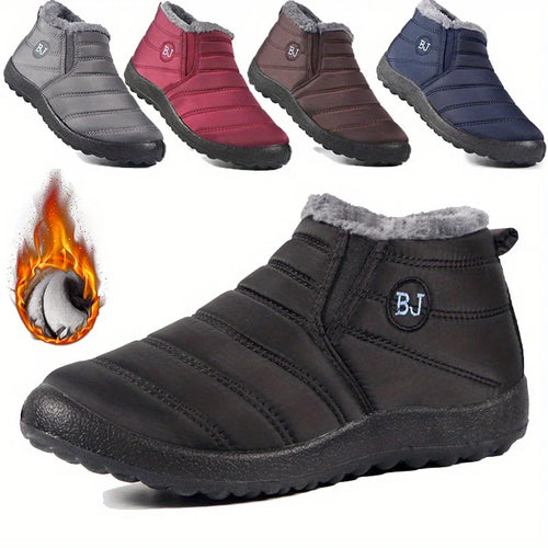 Women's Waterproof Snow Boots – Warm Fur-Lined, Non-Slip