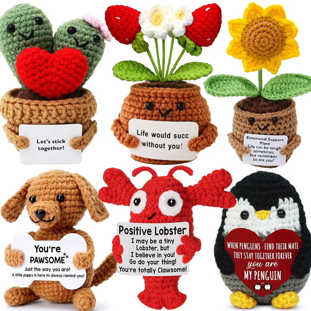 Crochet Pocket Hug Doll – Handmade Knitted Positive Energy Gift