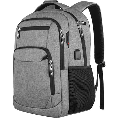 Large Capacity Travel Laptop Backpack with USB Charging Port