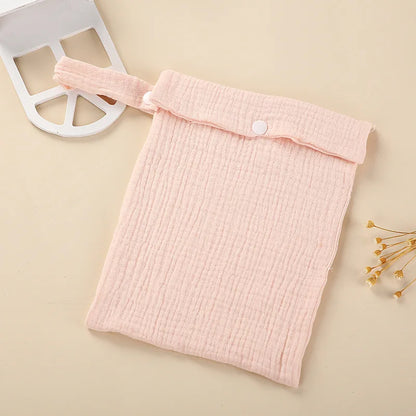 Organic Cotton Diaper Pouch – Double Layer Muslin Wet Bag