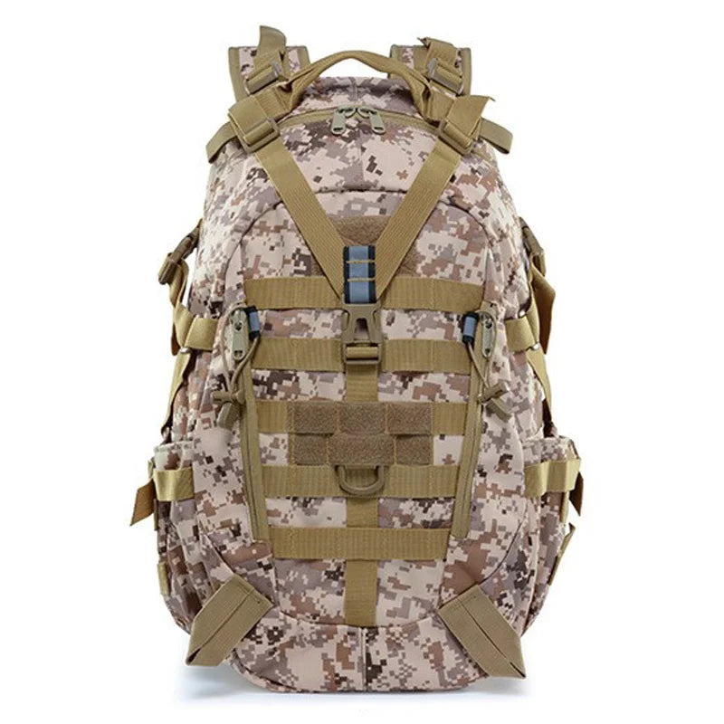 40L Tactical Backpack – MOLLE Hiking & Survival Bag