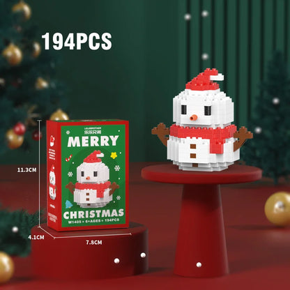 Christmas Micro Building Blocks Set – Santa, Reindeer & More